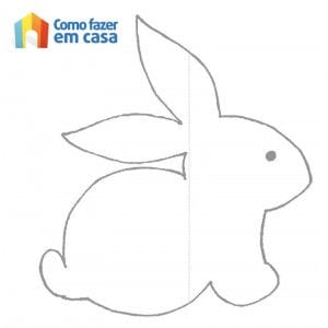 Molde de coelhinho da Páscoa