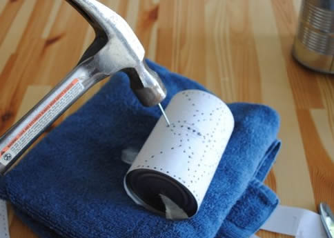 Reaproveitando latas de alumínio para decoração