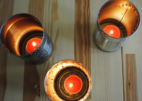 Reaproveitando latas de alumínio para decoração