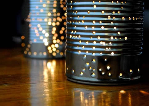 Reaproveitando latas de alumínio para decoração