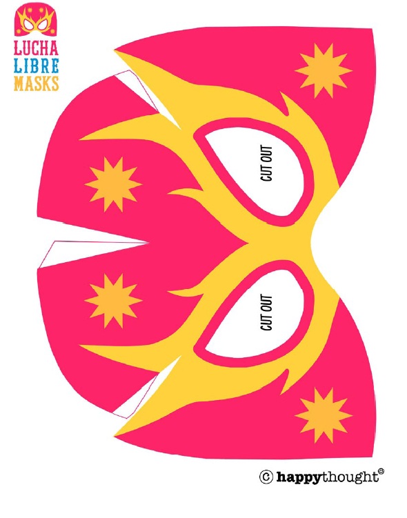 Como fazer máscara de lucha libre de papel Passo a passo Como fazer
