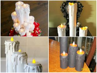 Como fazer Velas de Natal com Rolo de Papel