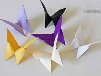 Como fazer Borboletas de Origami passo a passo - Super Fácil