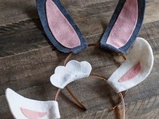 Moldes para fazer Orelhas de Coelho para a Páscoa