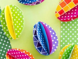 Decoração com Papel para a Páscoa fácil de fazer passo a passo