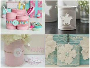 15 Formas Lindas e Fáceis para fazer Decoração com Latas