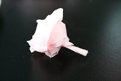 flor de papel crepom