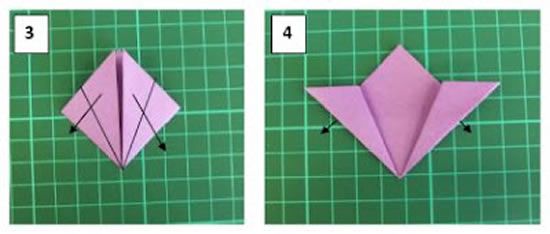 Como fazer flor de origami