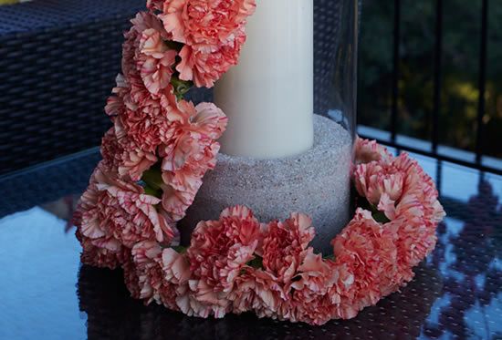 Decoração com flores