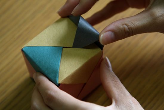 Caixinha de origami passo a passo