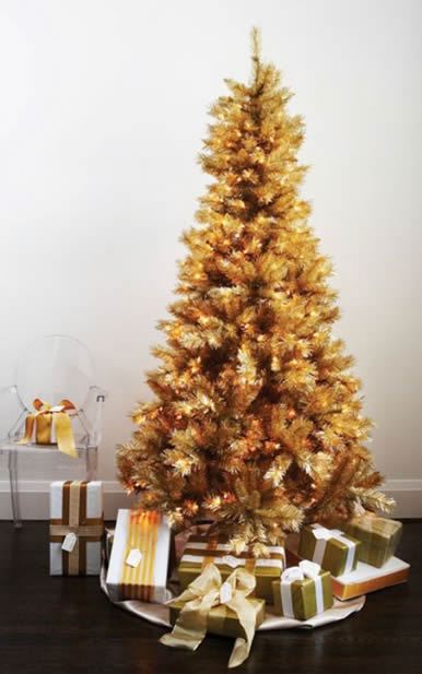 Árvore de Natal dourada