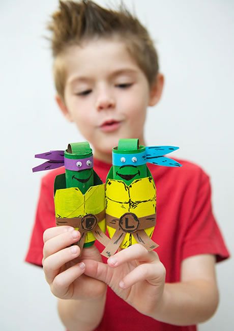 Artesanato com rolinhos de papelão para o Dia das Crianças