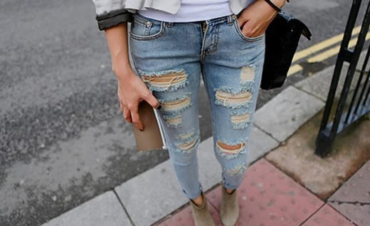 como-fazer-jeans-rasgado-6 Looks e como fazer calça rasgada