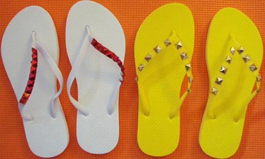 sandalias-havaianas-customizadas-faça-você-mesmo-customizar-sandálias-passo-a-passo-tachinhas