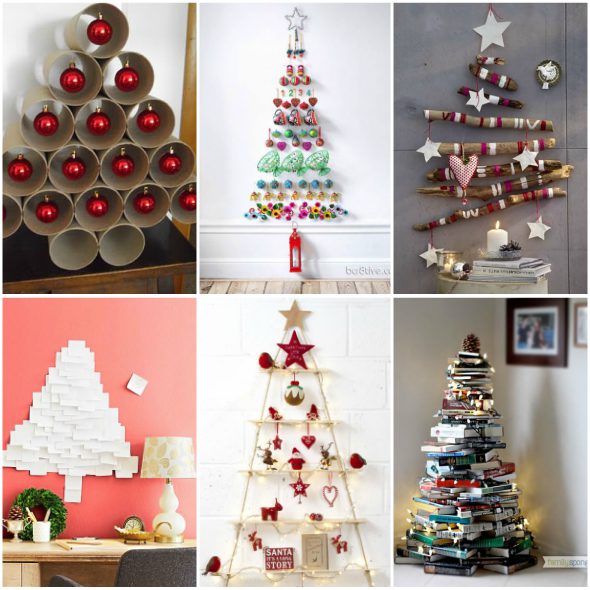10 ideias criativas para fazer Árvores de Natal de enfeite - Como fazer em  casa