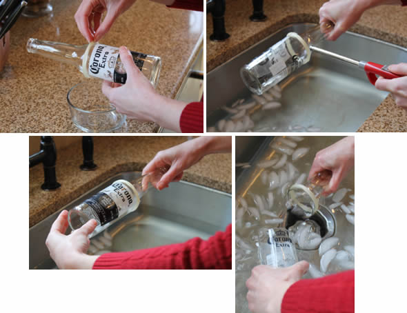 Como fazer copo com garrafa de vidro