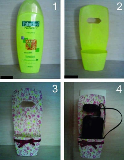 Artesanatos para fazer com Embalagem de Shampoo