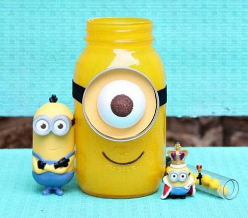 lembrancinha-para-festa-dos-minions-capa-4 Lembrancinha para Festa dos Minions com Pote de Vidro