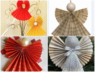 anjinho-de-papel-para-decoracao-de-natal-capa-2 Anjos de Papel com Dobradura para Decoração - 10 Ideias Lindas
