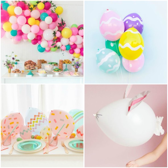12 Exemplos Lindos para Decoração com Balões para a Páscoa