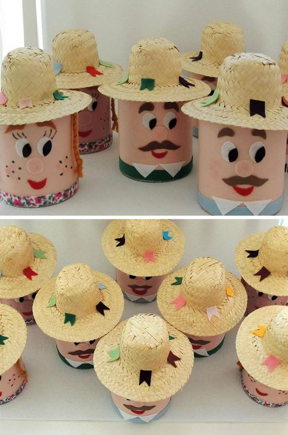 Latas Decoradas para Festa Junina: 10 exemplos