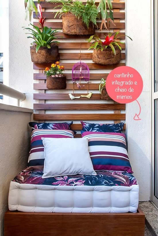 20 ideias para decorar a varanda pequena da casa
