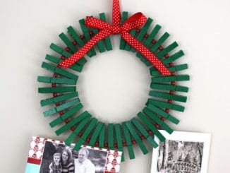 GUIRLANDA DE PRENDEDORES PARA O NATAL