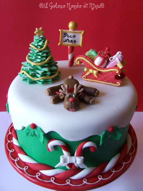 bolo de natal decorado (5) bolo de natal decorado