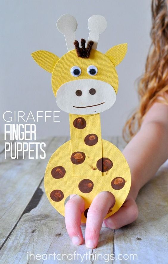 girafa Brinquedos de papel reciclado