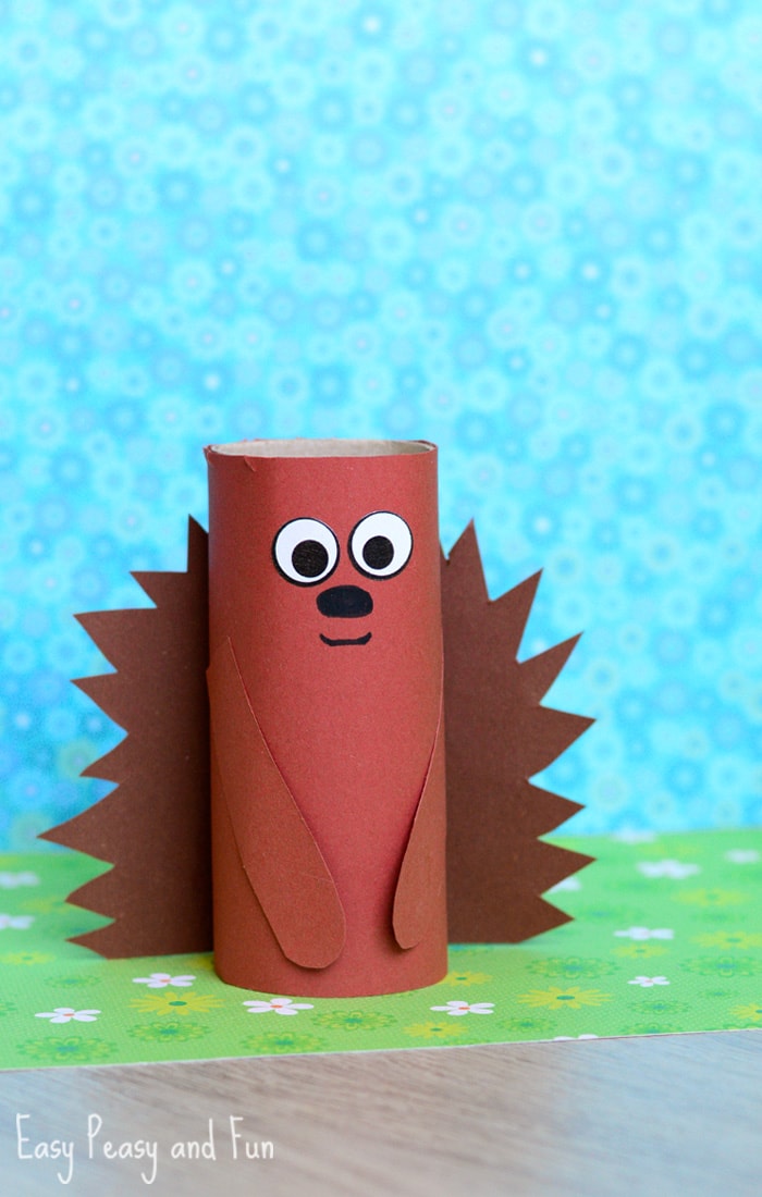 esquilo de rolo de papel higiênico Brinquedos de papel reciclado