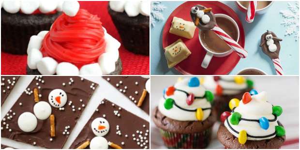 Doces e Cupcakes Decorados para o Natal