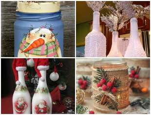 garrafas-e-potes-decorados-para-natal-capa-2 Potes e Garrafas Decoradas para Natal