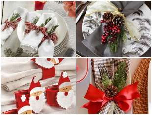 guardanapos-de-natal-lindos-e-faceis-de-fazer-capa-2 Decoração para Mesa de Natal com Guardanapos