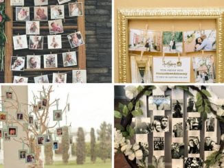 varal de fotos para casamento