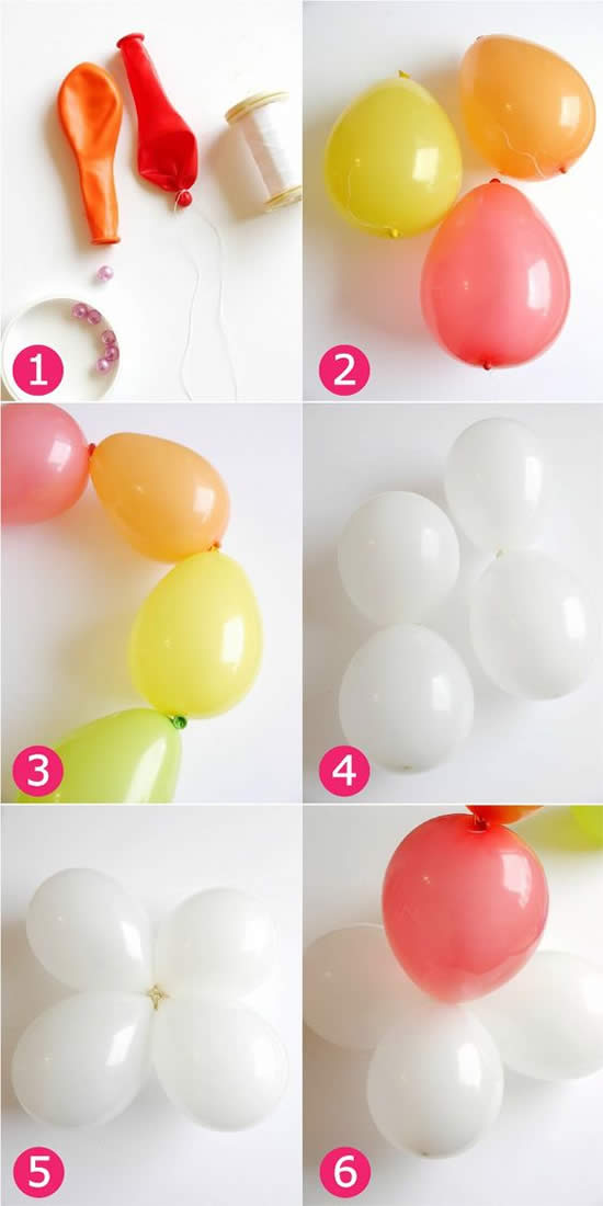 Enfeites com Balões para Festa