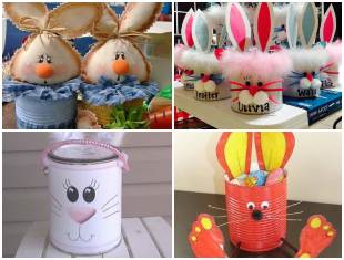 Artesanatos Lindos para Páscoa com Latas Artesanatos Lindos para Páscoa com Latas