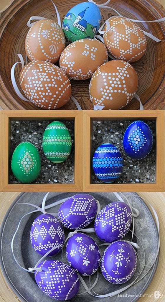 como pintar ovos de páscoa