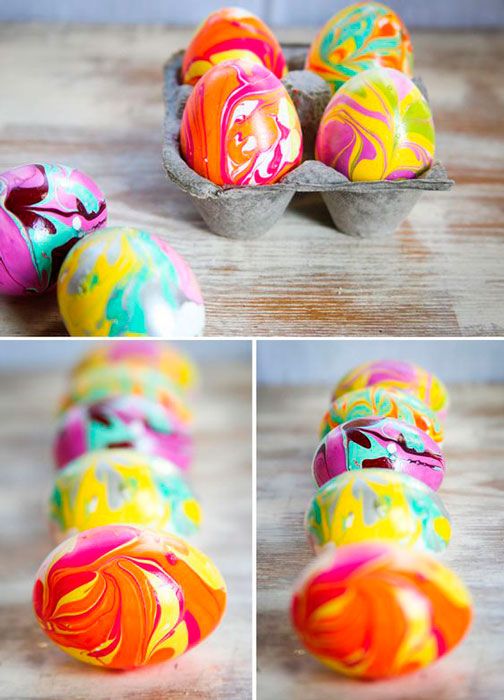 ovos de galinha marmorizados