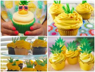 cupcake-para-festa-tropical-capa-2 Cupcake de Abacaxi Decorado