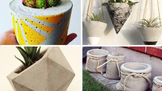 vasos de cimento ou concreto vasos de cimento ou concreto