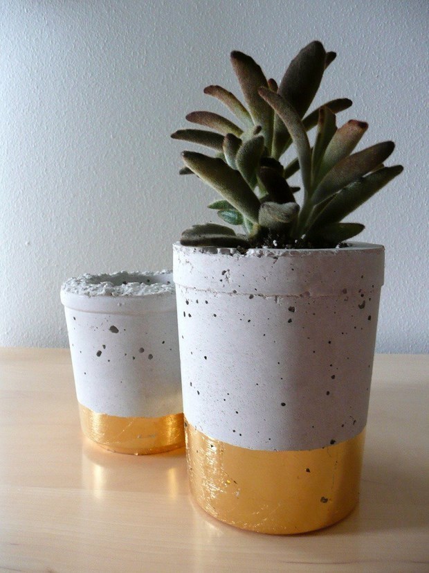 vasos de cimento ou concreto 