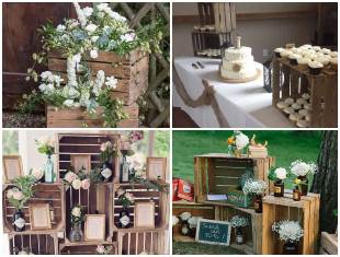 Decoração para Casamento com Caixotes