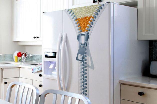 adesivo criativo para geladeira