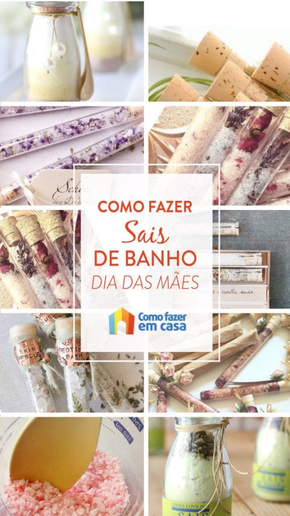 Como fazer sais de banho