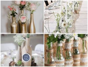 Enfeites para Casamento com Garrafas