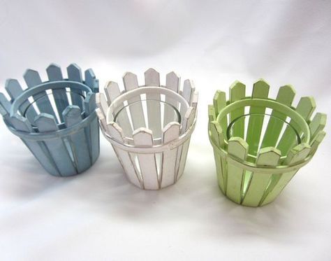 Enfeites com palito de picolé