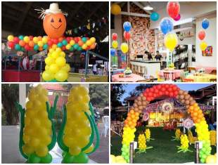 enfeite-com-baloes-para-festa-junina-capa-2 Enfeites com Balões para Festa Junina