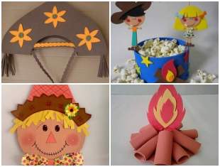 Enfeites em EVA para Festa Junina