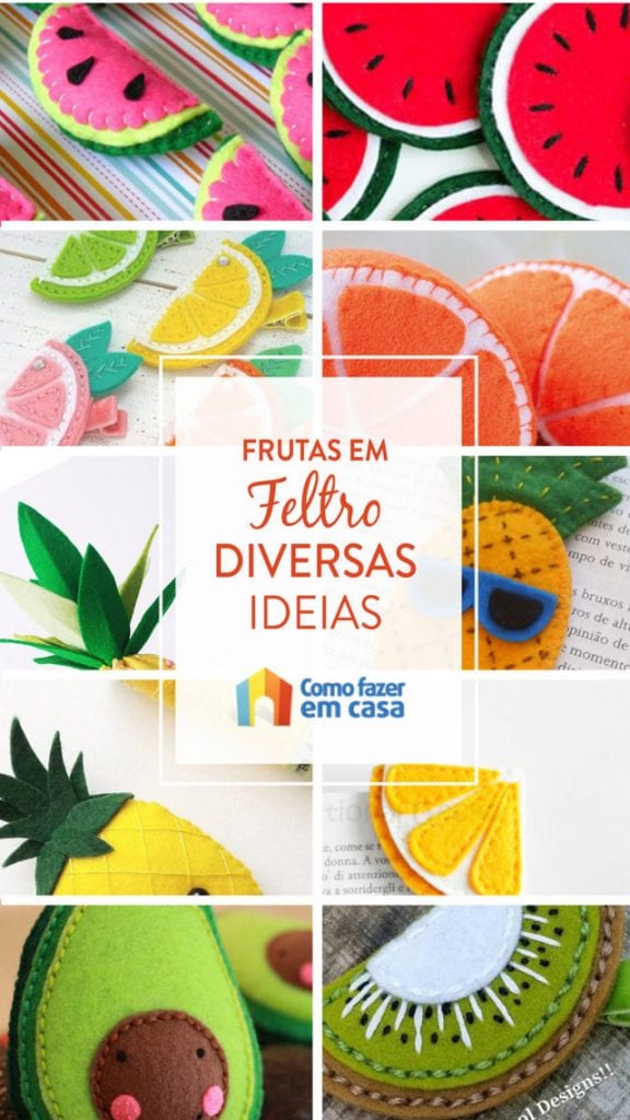 frutas em feltro