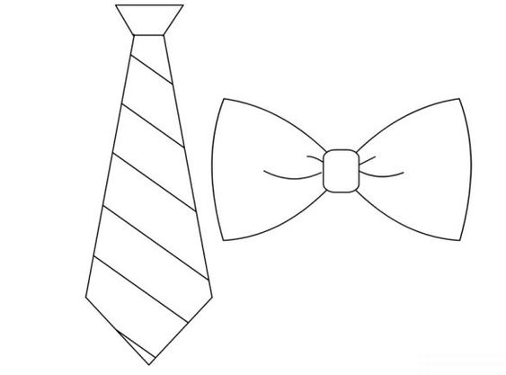 molde de gravata para dia dos pais
